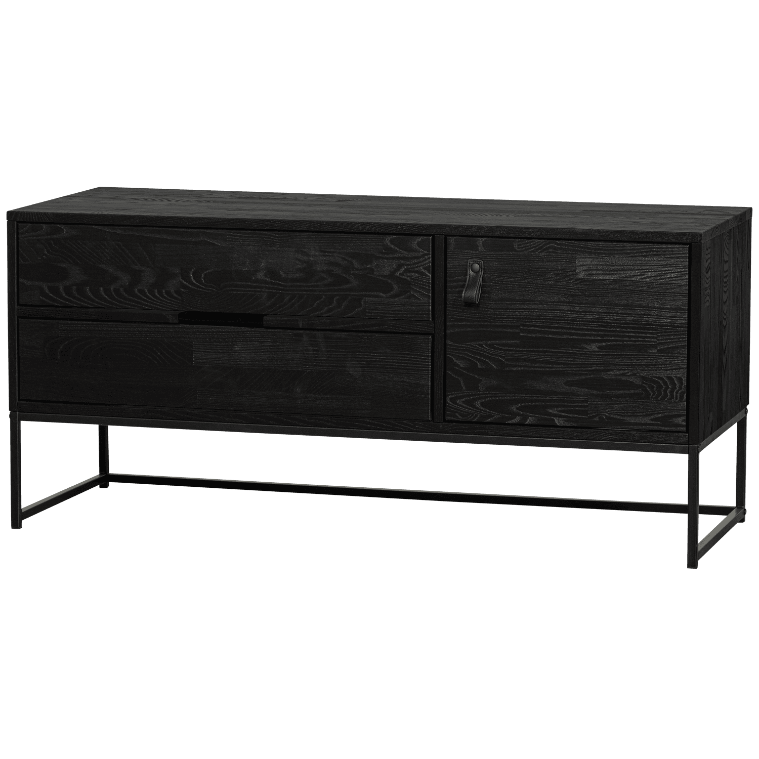 WOOOD SILAS TV-MÖBLER 120 CM ASH BLACKNIGHT [fsc]