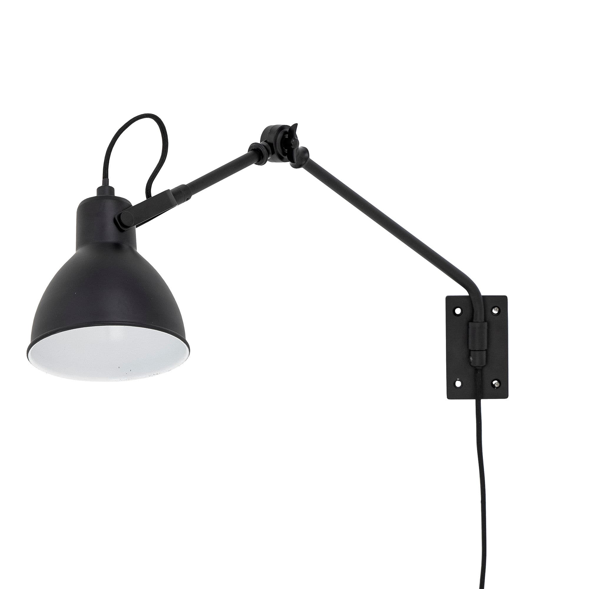 CREATIVE COLLECTION Jili Vägglampa, Svart, Metall