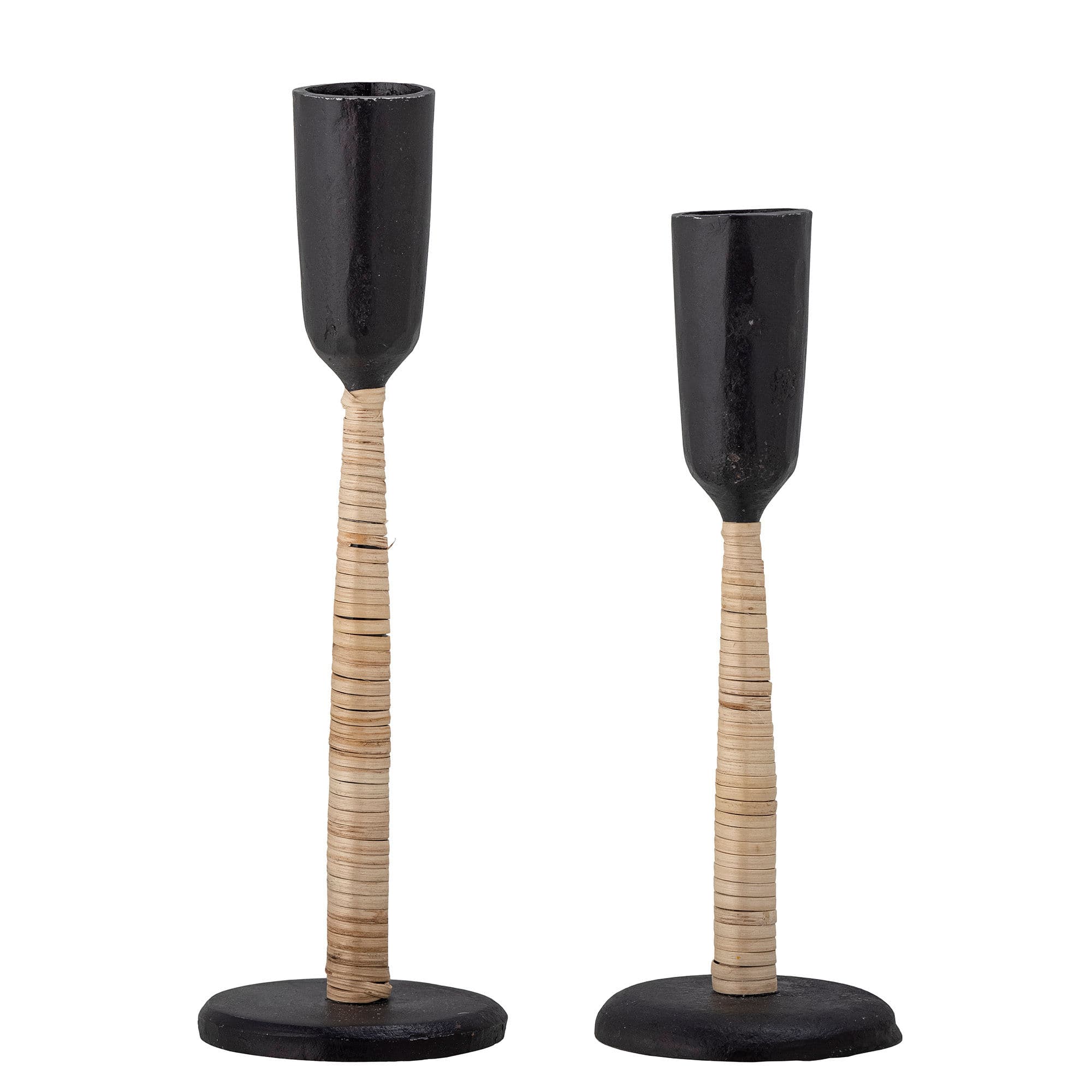 BLOOMINGVILLE Kesha ljusstake, svart, metall, set om 2