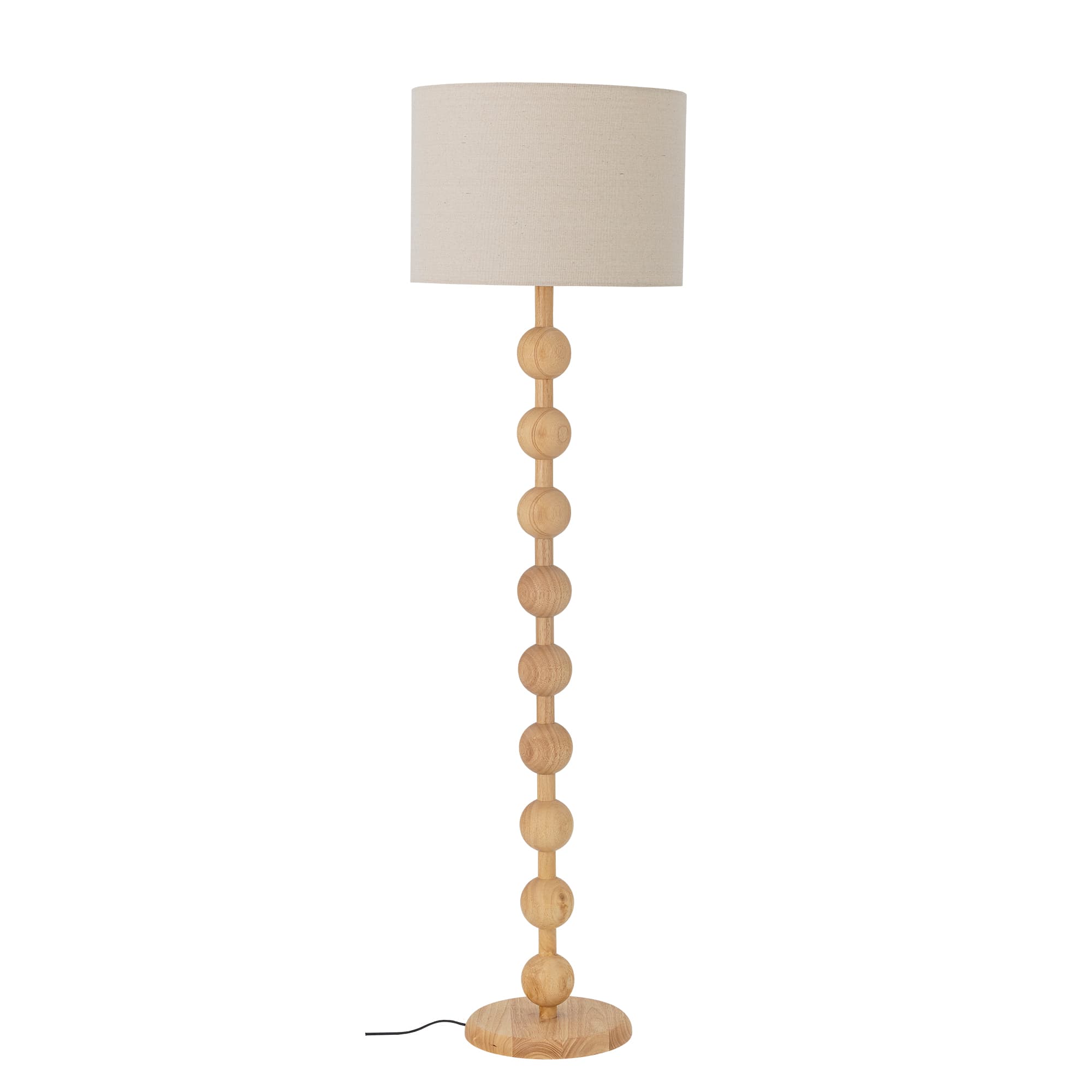 BLOOMINGVILLE Giacoma Golvlampa, Naturfärgad, Gummiträ