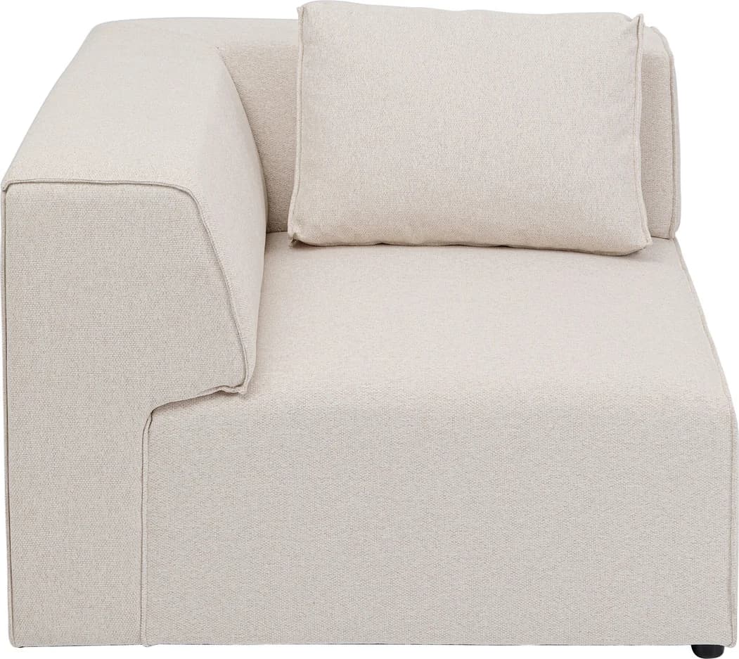 KARE DESIGN Infinity Corner Elements Cream Right modul - beige polyester och polypropen