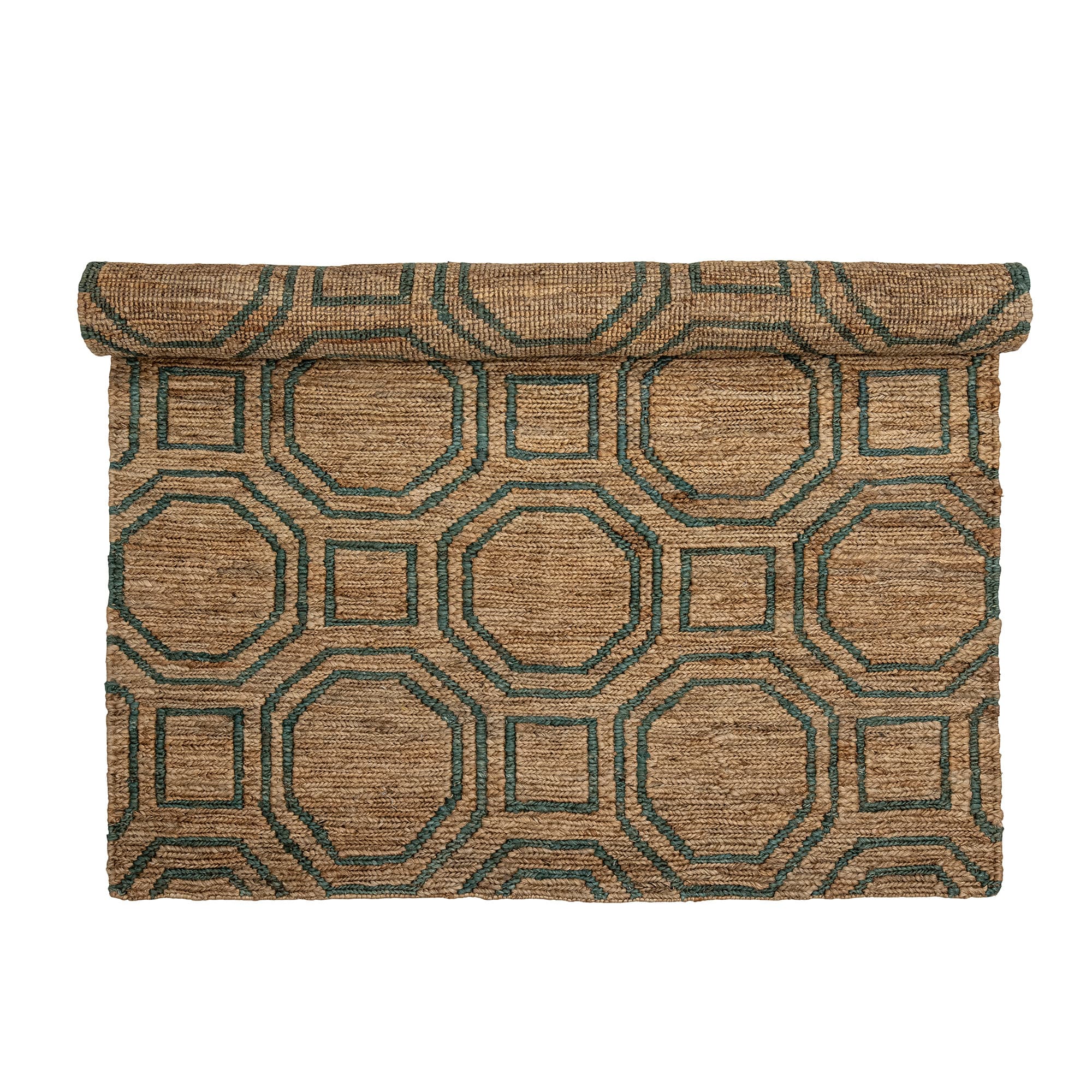 CREATIVE COLLECTION Fry matta, rektangulär - naturlig jute (210x150)