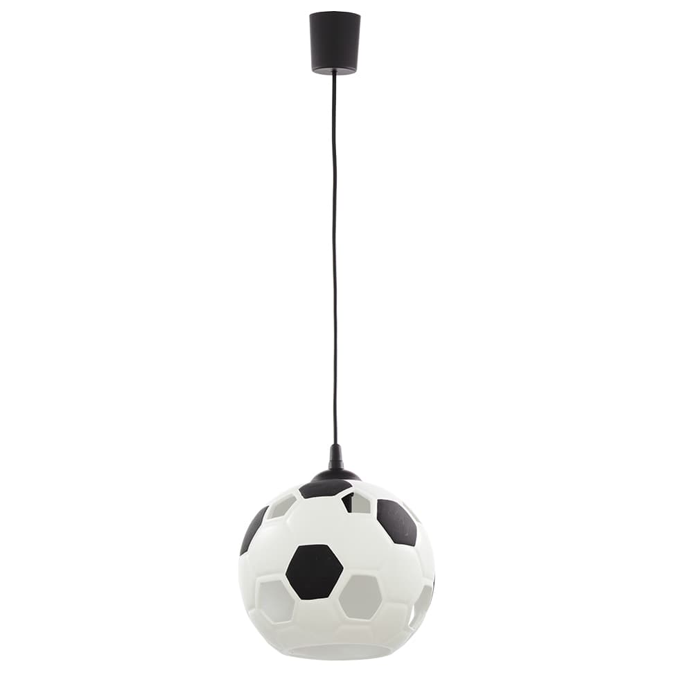 TK Fotboll barnlampa - svart keramik och metall
