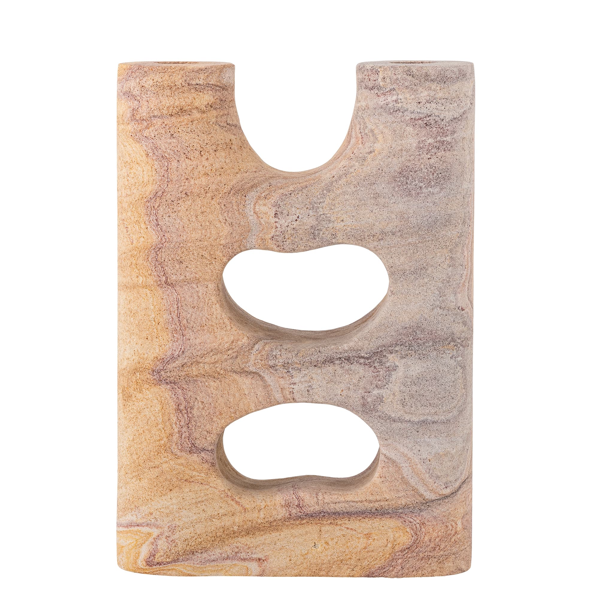 BLOOMINGVILLE Lodi ljusstake, naturlig, sandsten (L18xH25,5xB7 cm)