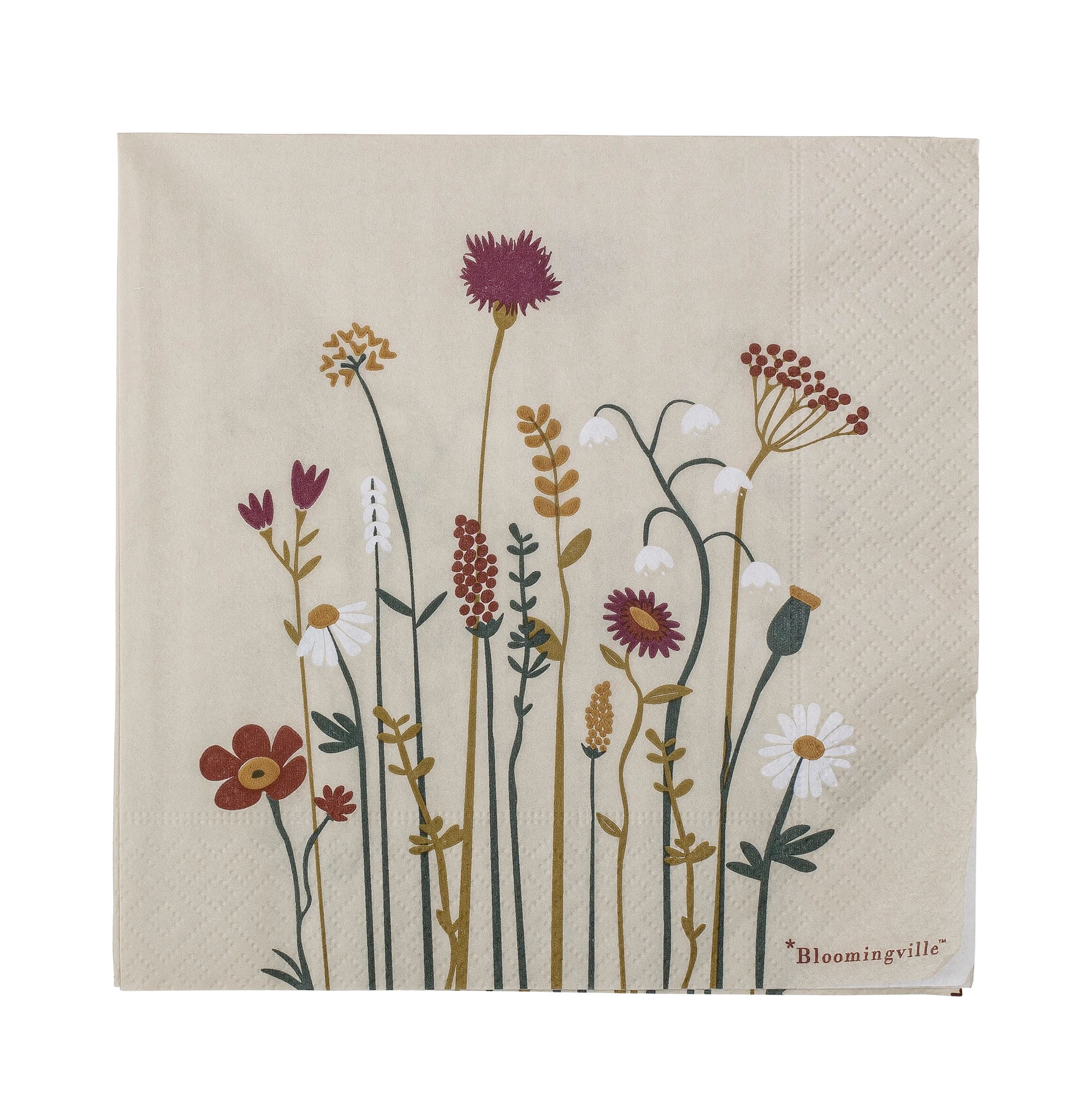 BLOOMINGVILLE Paige Servett, Natural, FSC® Mix, Papper, set om 20