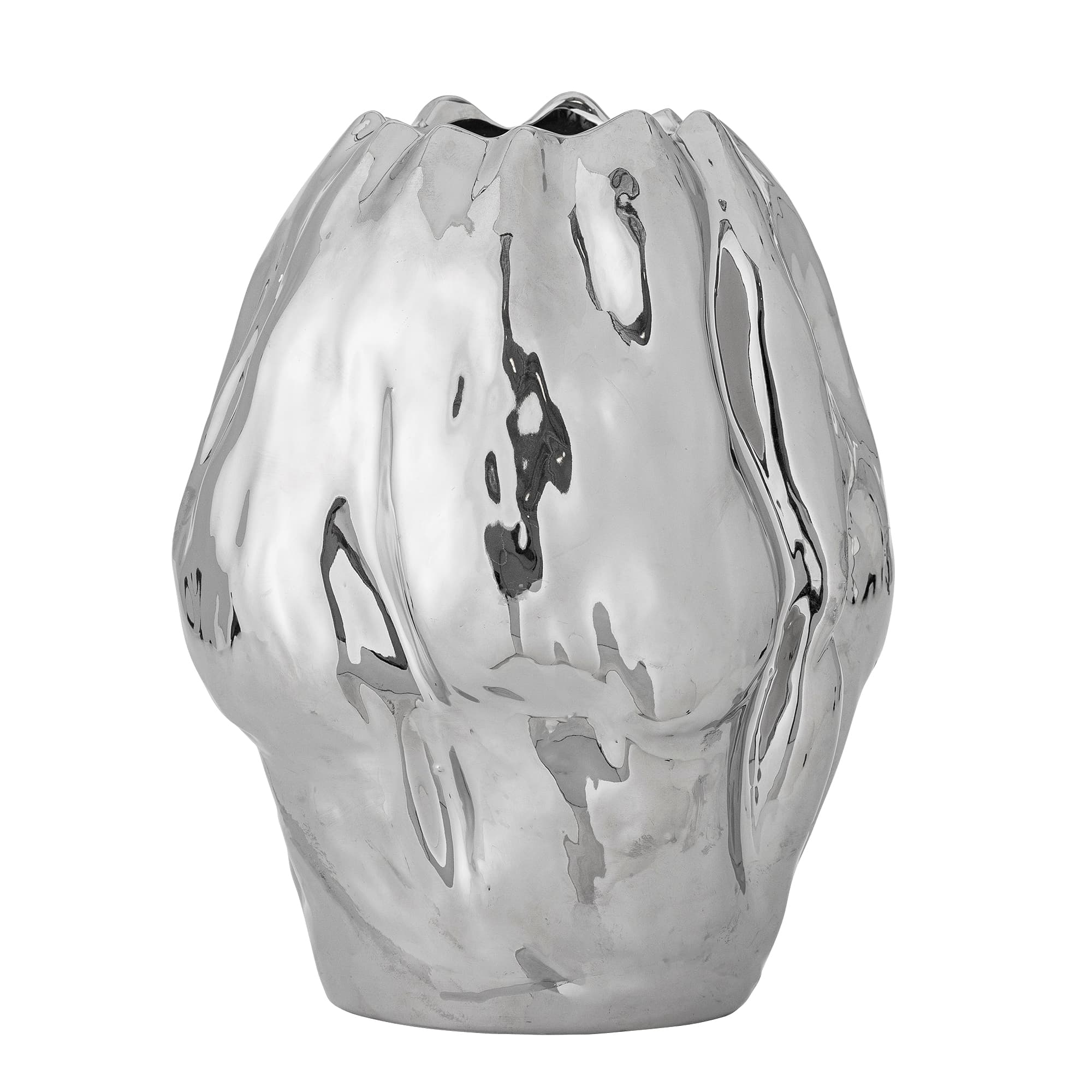 BLOOMINGVILLE Bobby Vas, Silver, Stengods (D23,5xH29 cm)