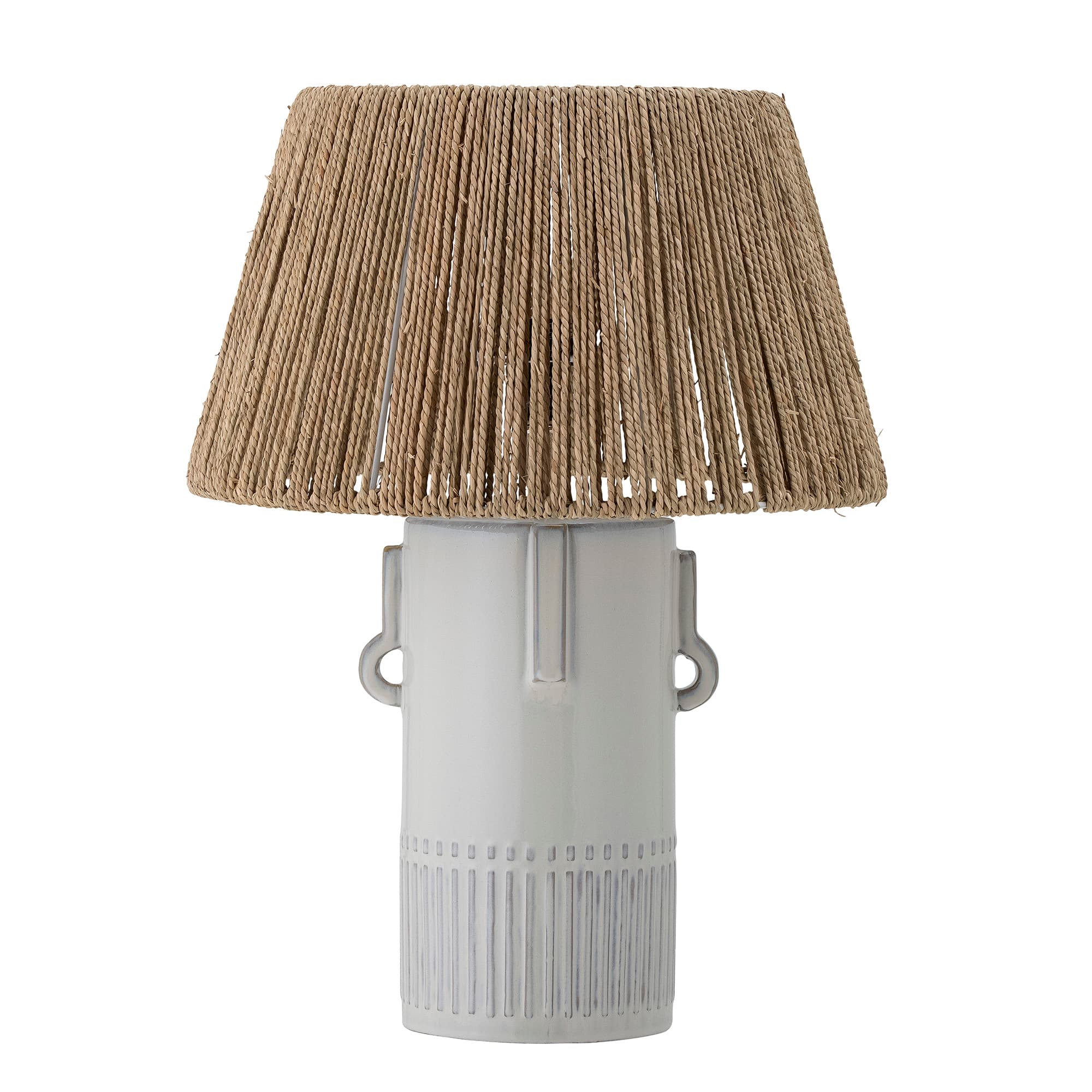 BLOOMINGVILLE Rama bordslampa - jute och vitt stengods