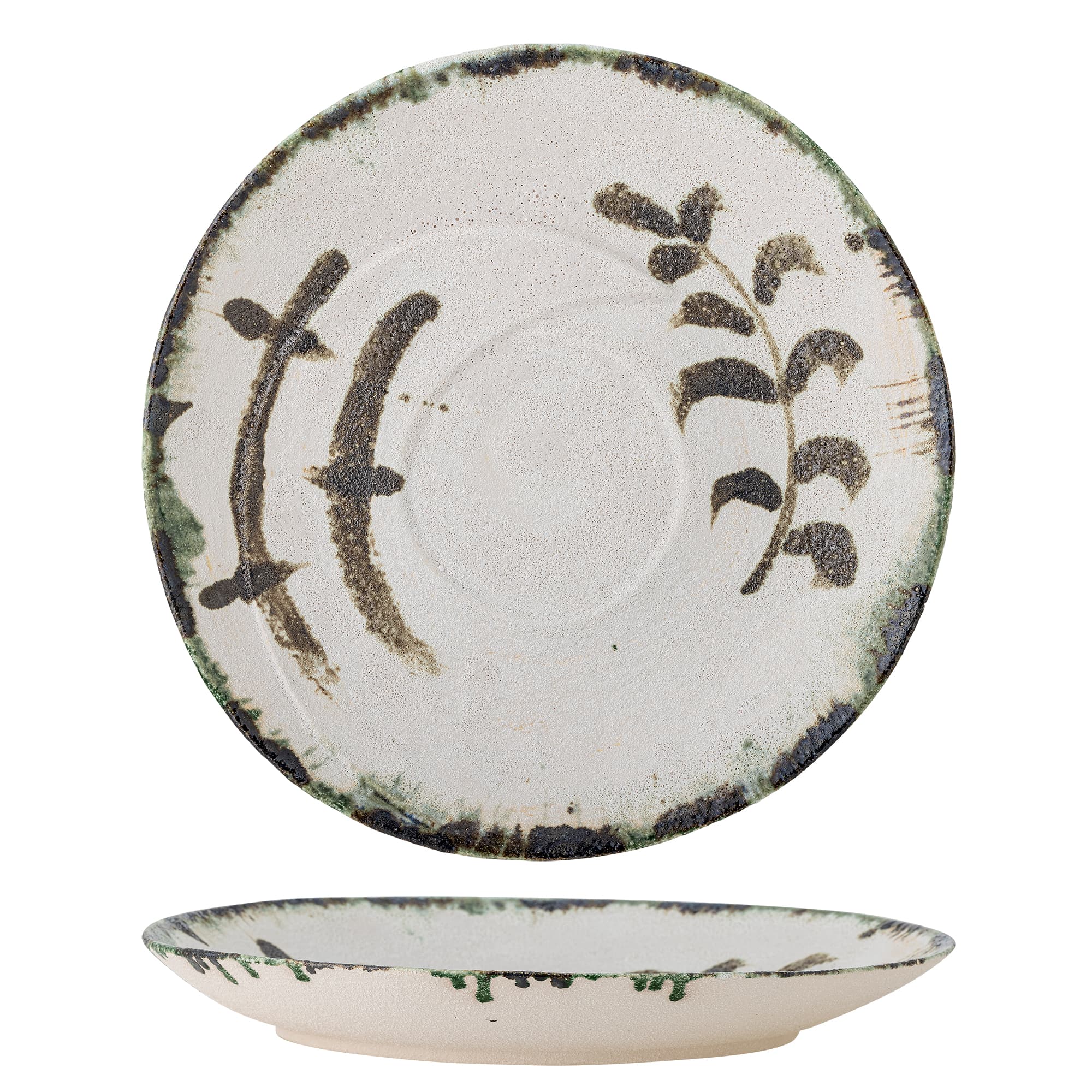 BLOOMINGVILLE Hadyn fat, vit, stengods (D44xH6 cm)