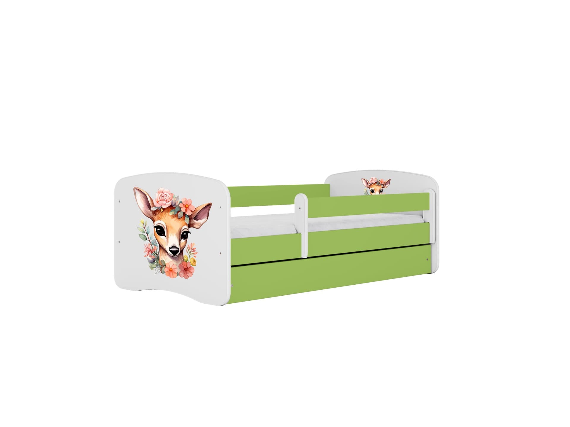 KOCOT KIDS Säng babydreams grön bambi utan låda med madrass 160/80