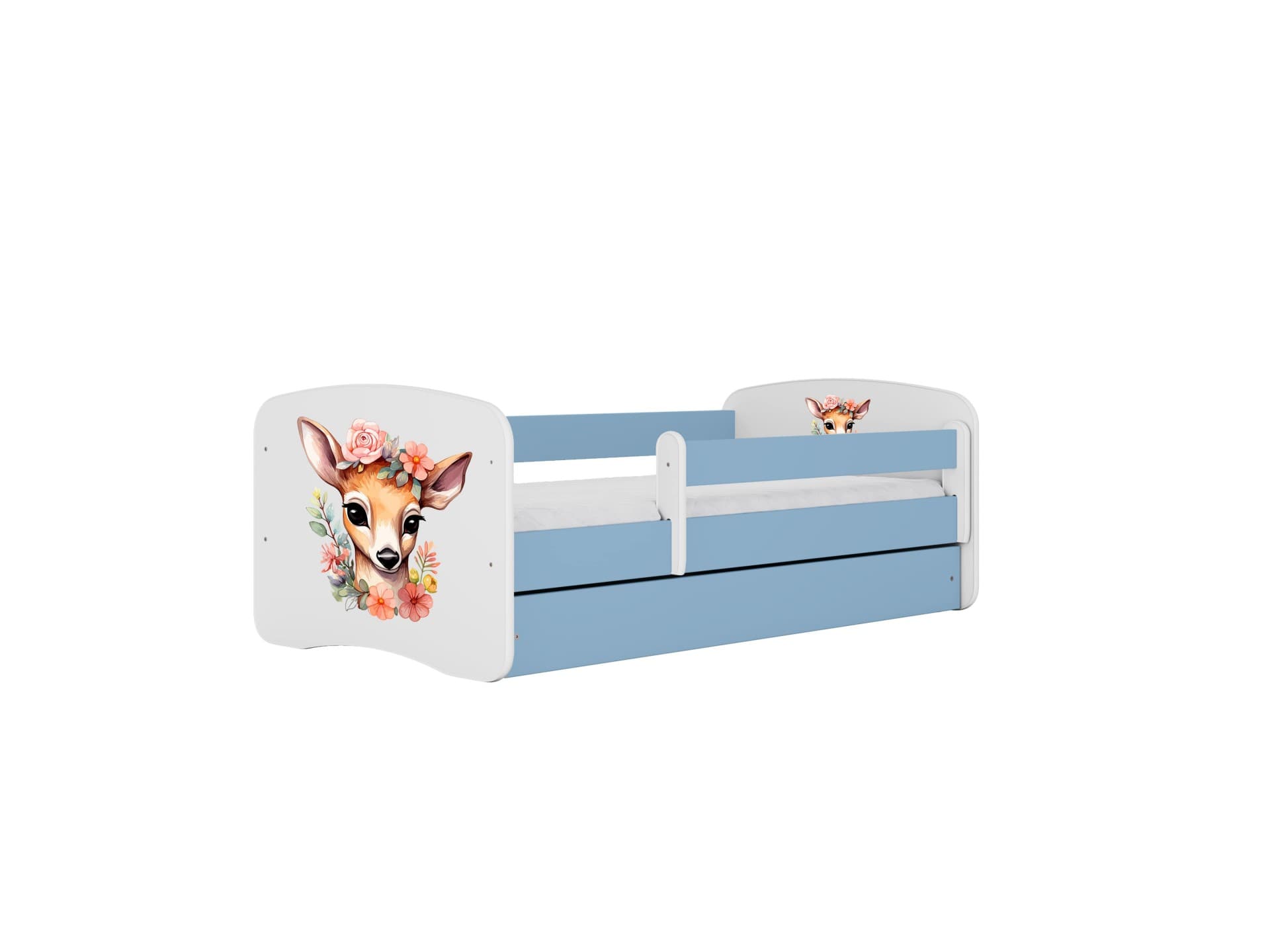 KOCOT KIDS Säng babydreams blå bambi med låda med madrass 180/80
