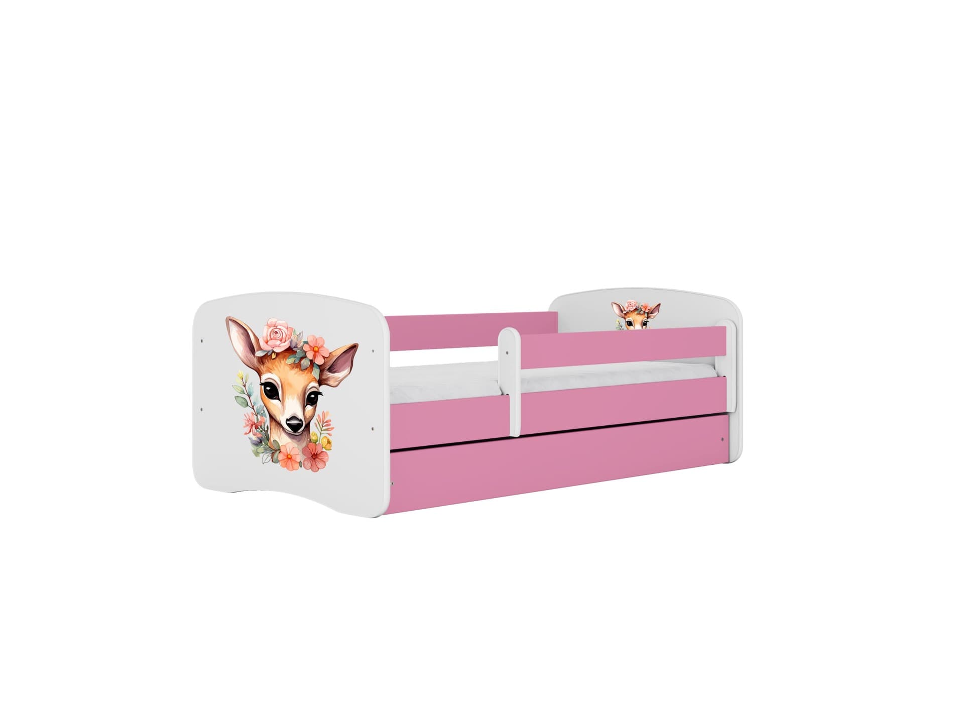 KOCOT KIDS Säng babydreams rosa bambi utan låda med madrass 140/70
