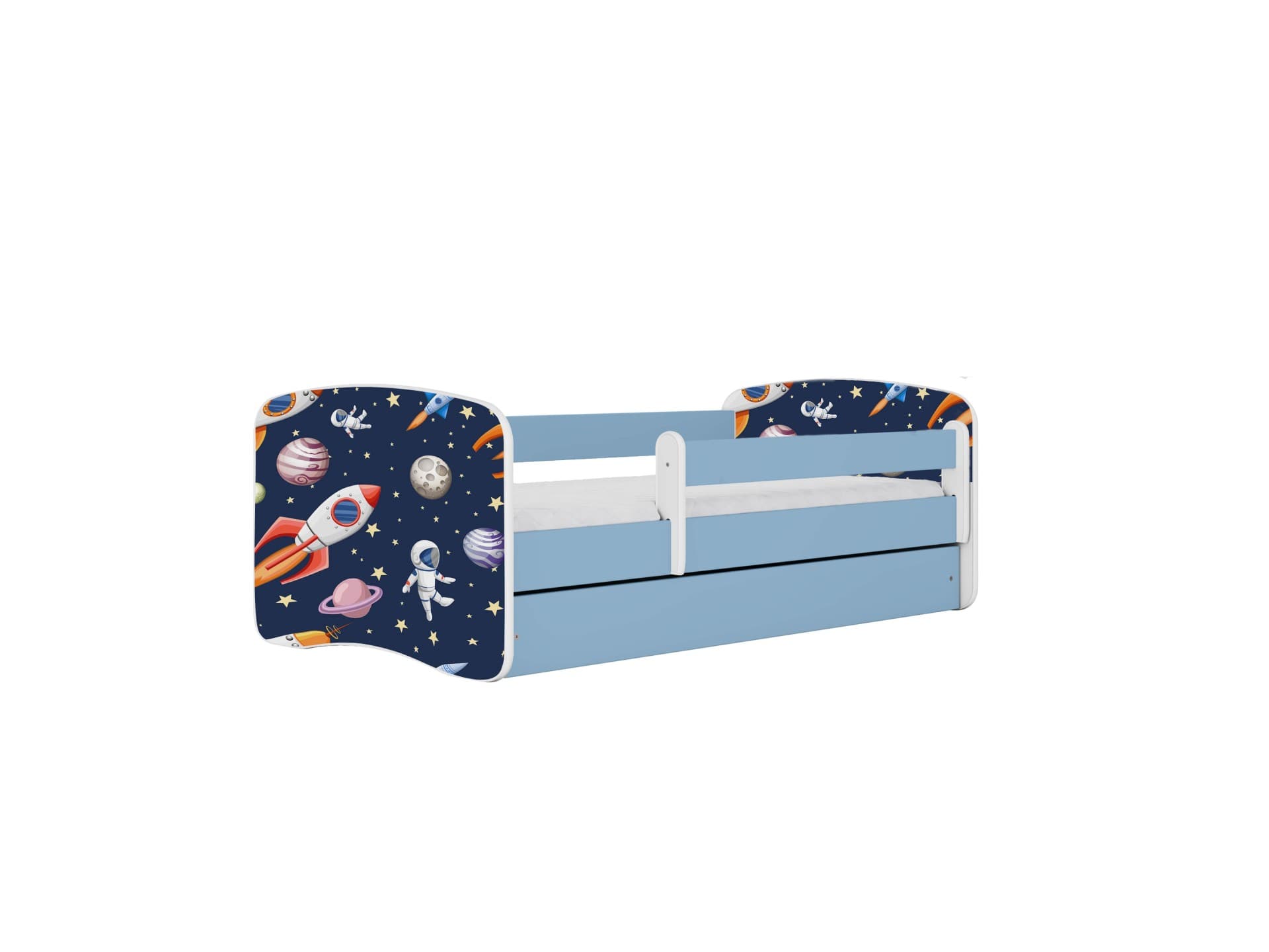 KOCOT KIDS Bed babydreams blue cosmos med låda och madrass 140/70