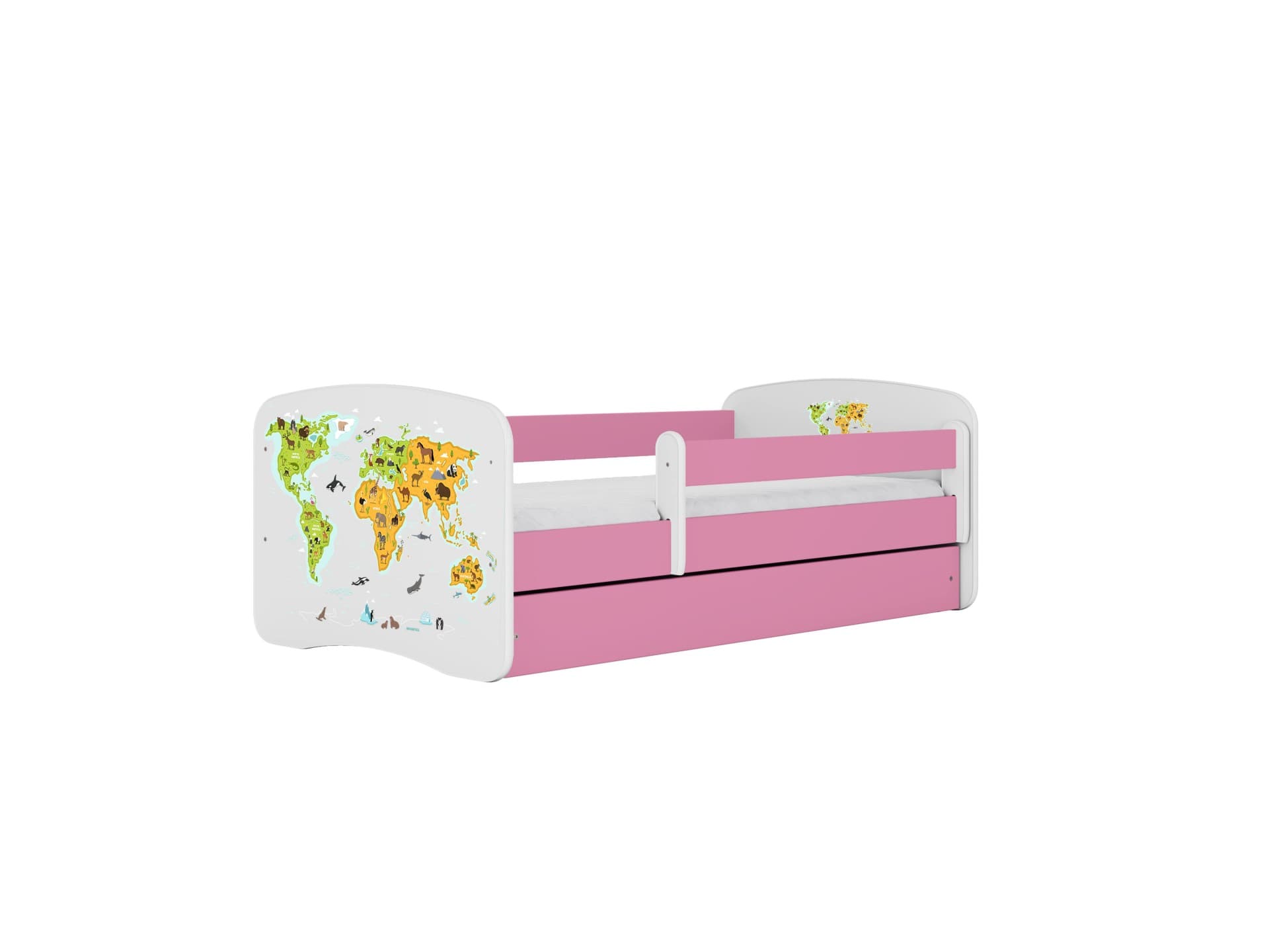 KOCOT KIDS Säng babydreams rosa kort utan låda med madrass 160/80