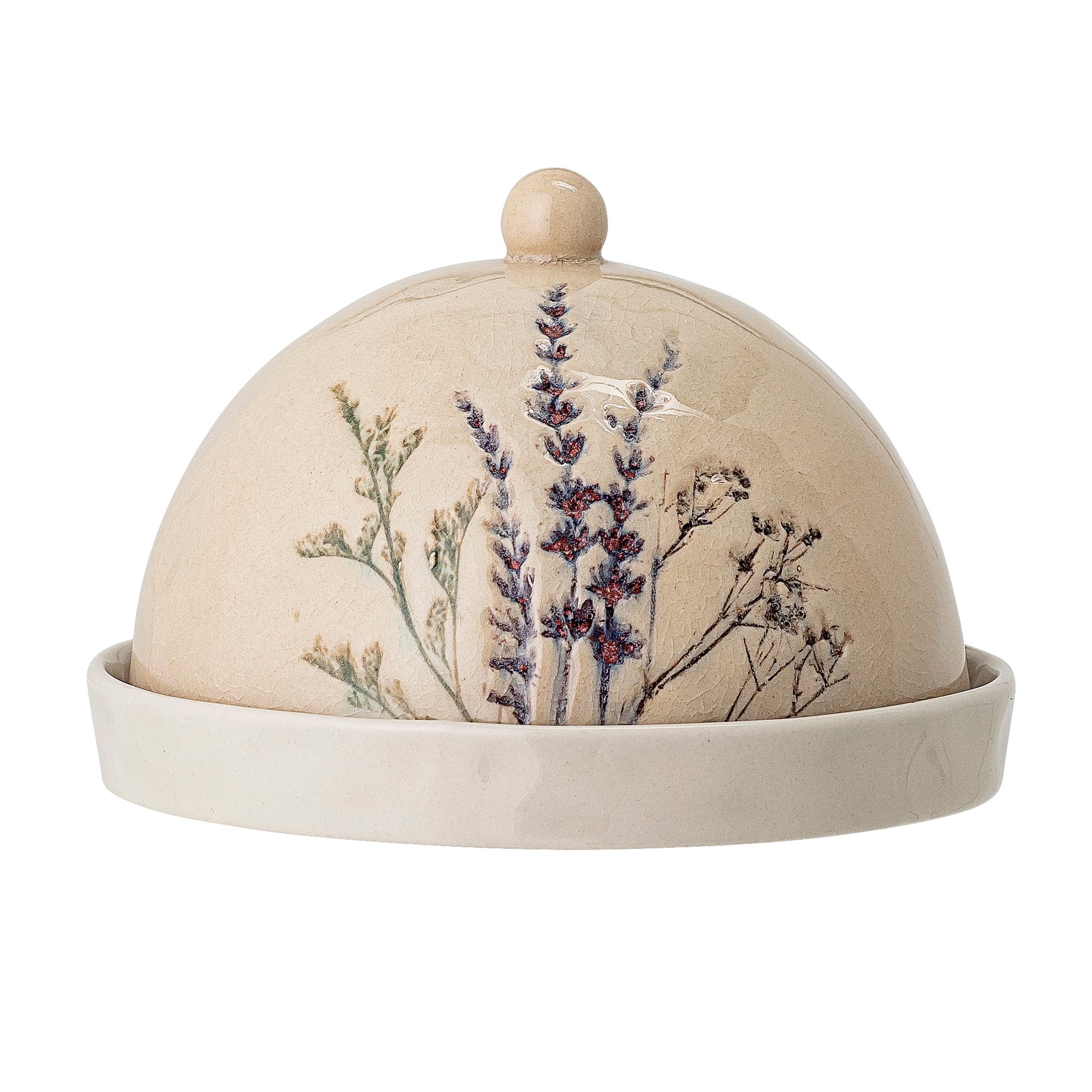 BLOOMINGVILLE Bea Butter bell, Natur, Stengods, D15xH10 cm