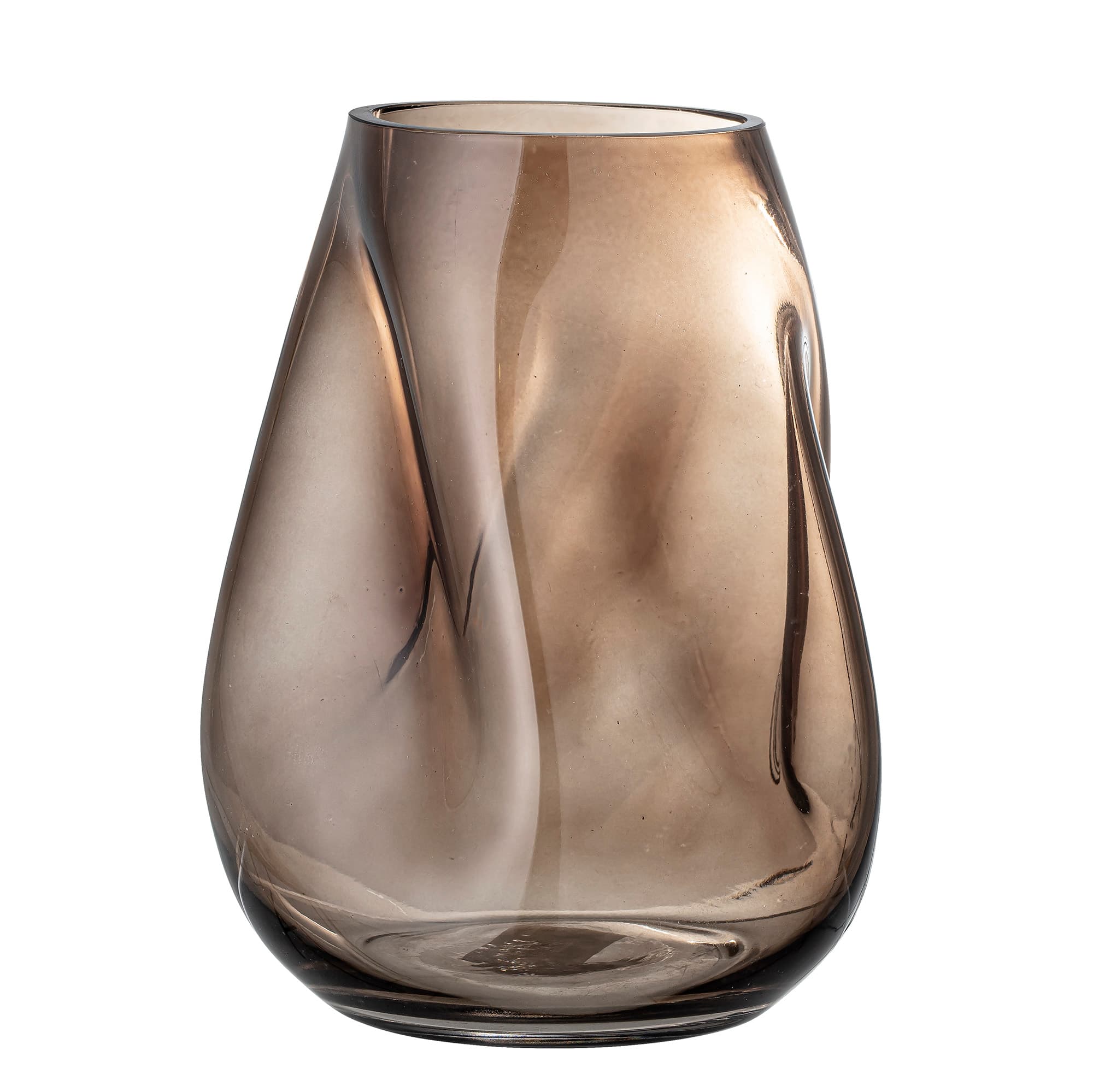 BLOOMINGVILLE Ingolf Vas, Brun, Glas, L19,5xH26xB18 cm