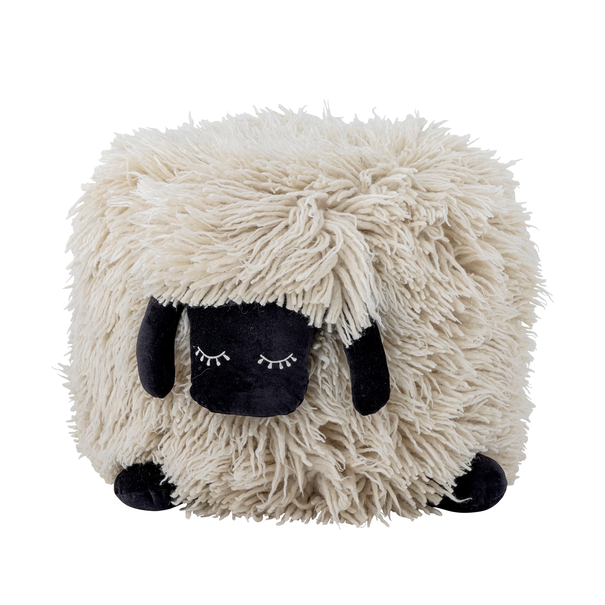 BLOOMINGVILLE MINI Dockpuff, Vit, Ull (L50xH45xB50 cm)