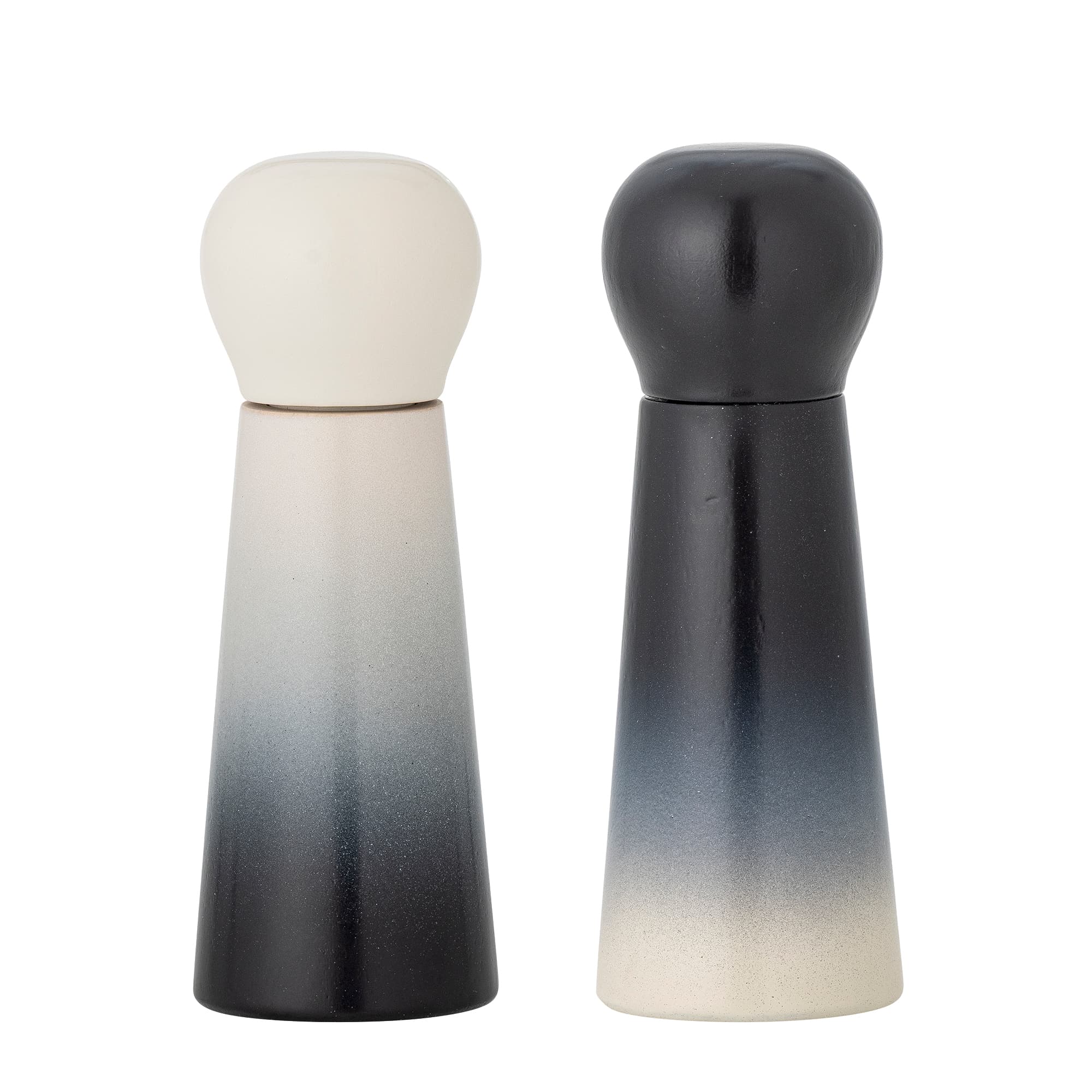BLOOMINGVILLE Hyman salt- och pepparkvarn, blå, gummiträ (D6xH17 cm, set om 2)