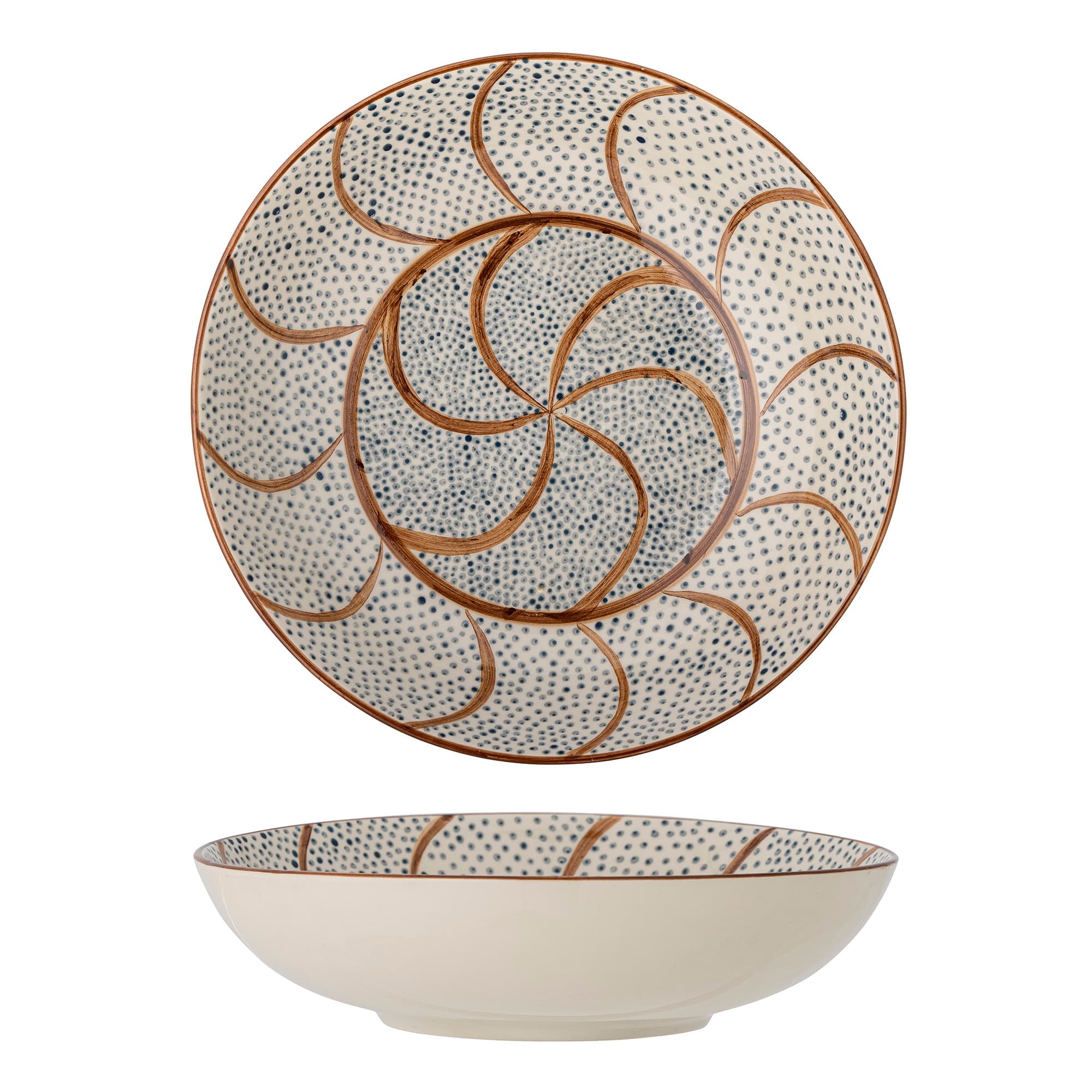 BLOOMINGVILLE Heikki Skål, Brun, Stengods, D32xH9 cm