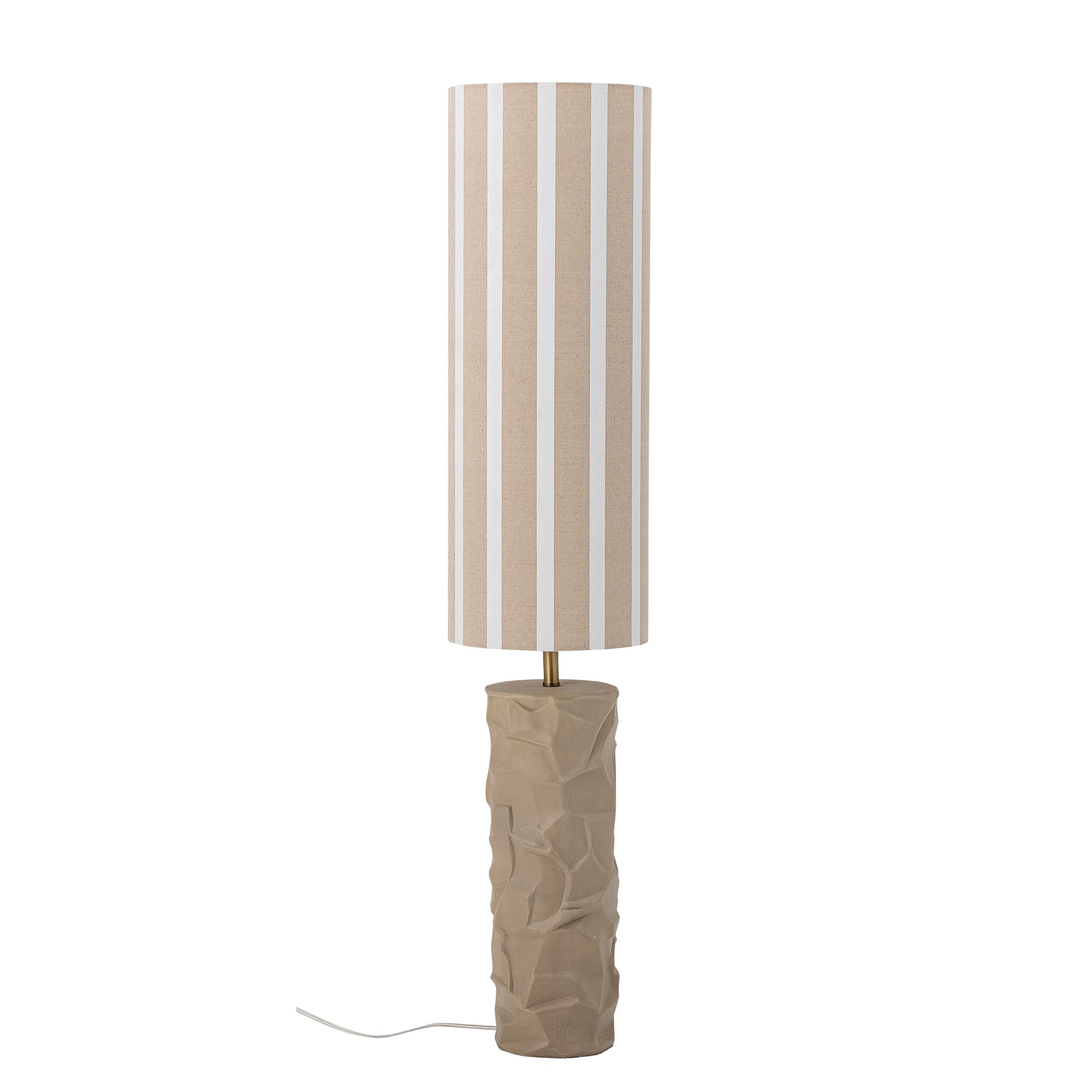BLOOMINGVILLE Jani golvlampa - naturtyg och stengods