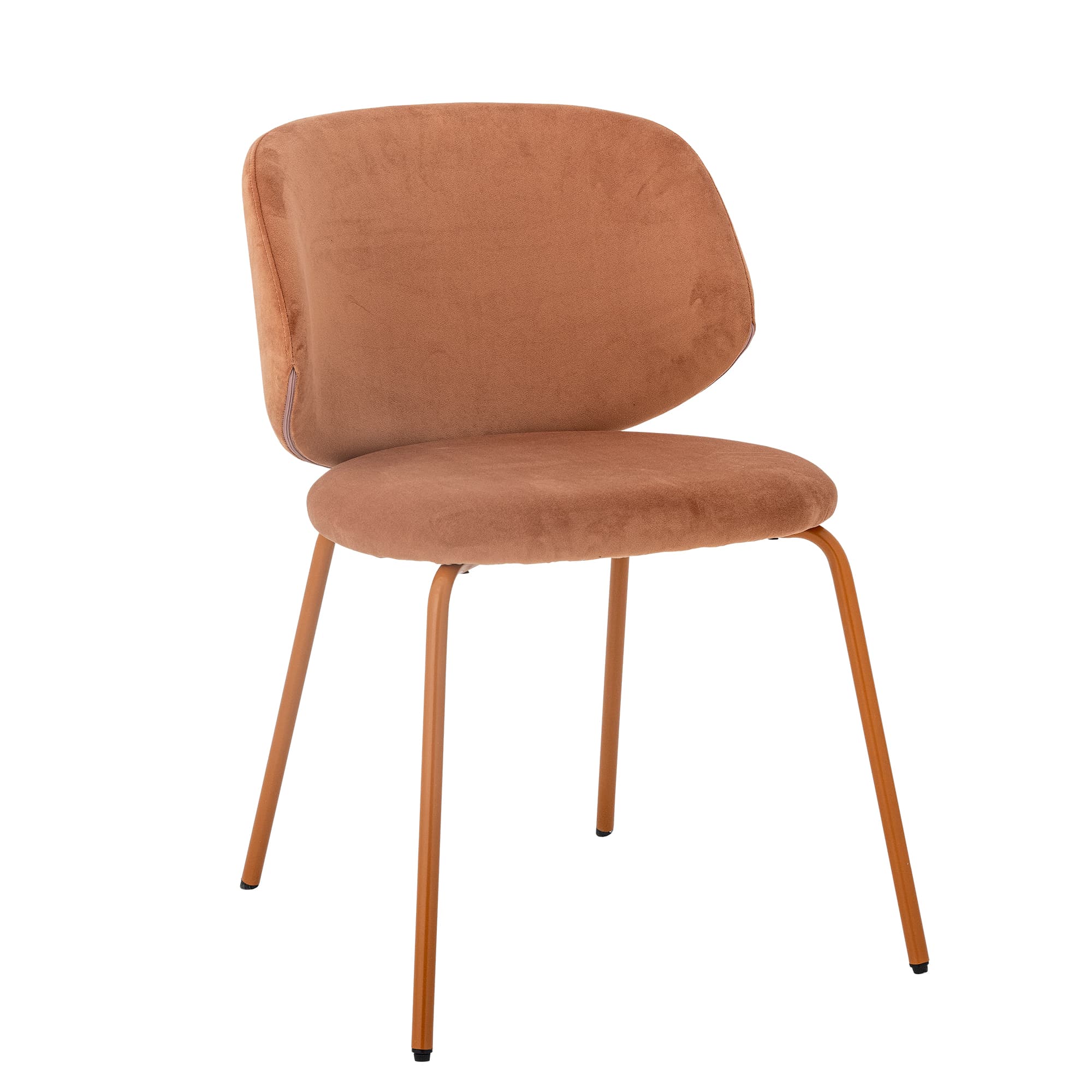 BLOOMINGVILLE Ponte matstol - orange återvunnen polyester och orange metall