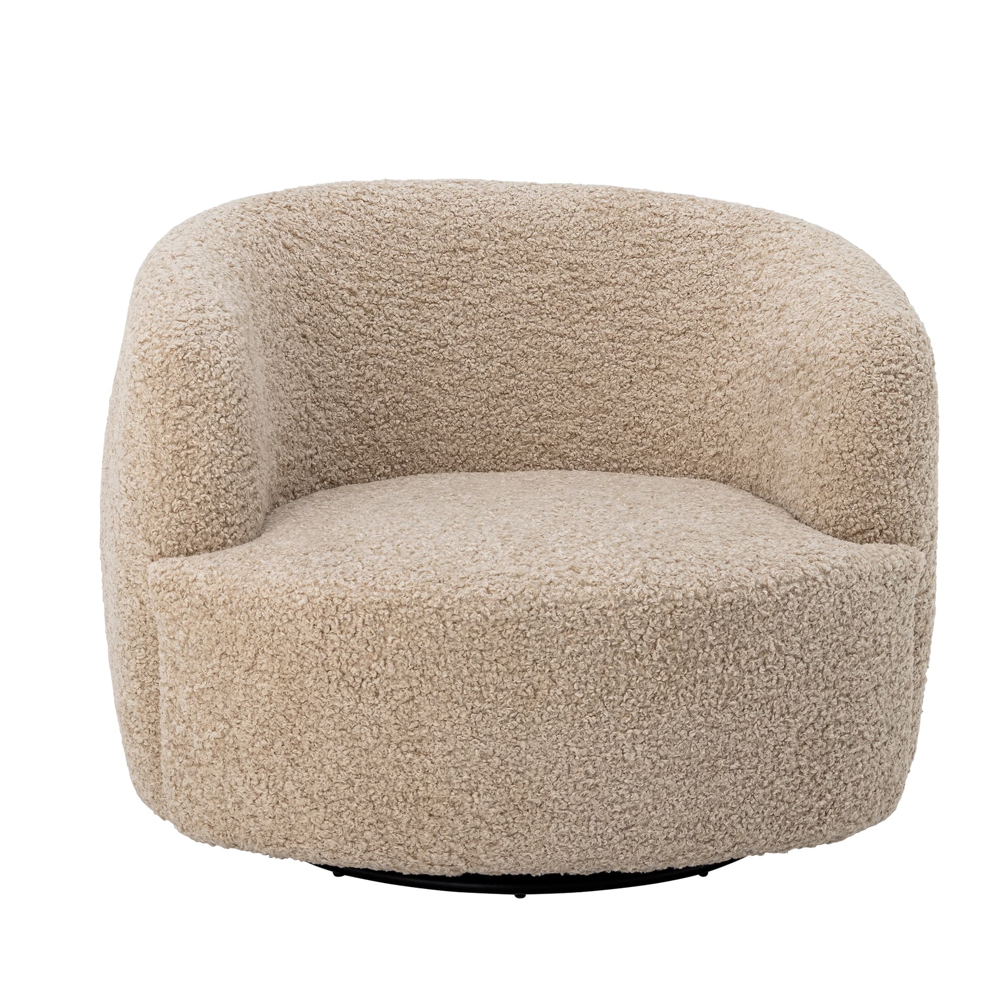 BLOOMINGVILLE Bocca snurrstol, m. armstöd - naturlig polyester