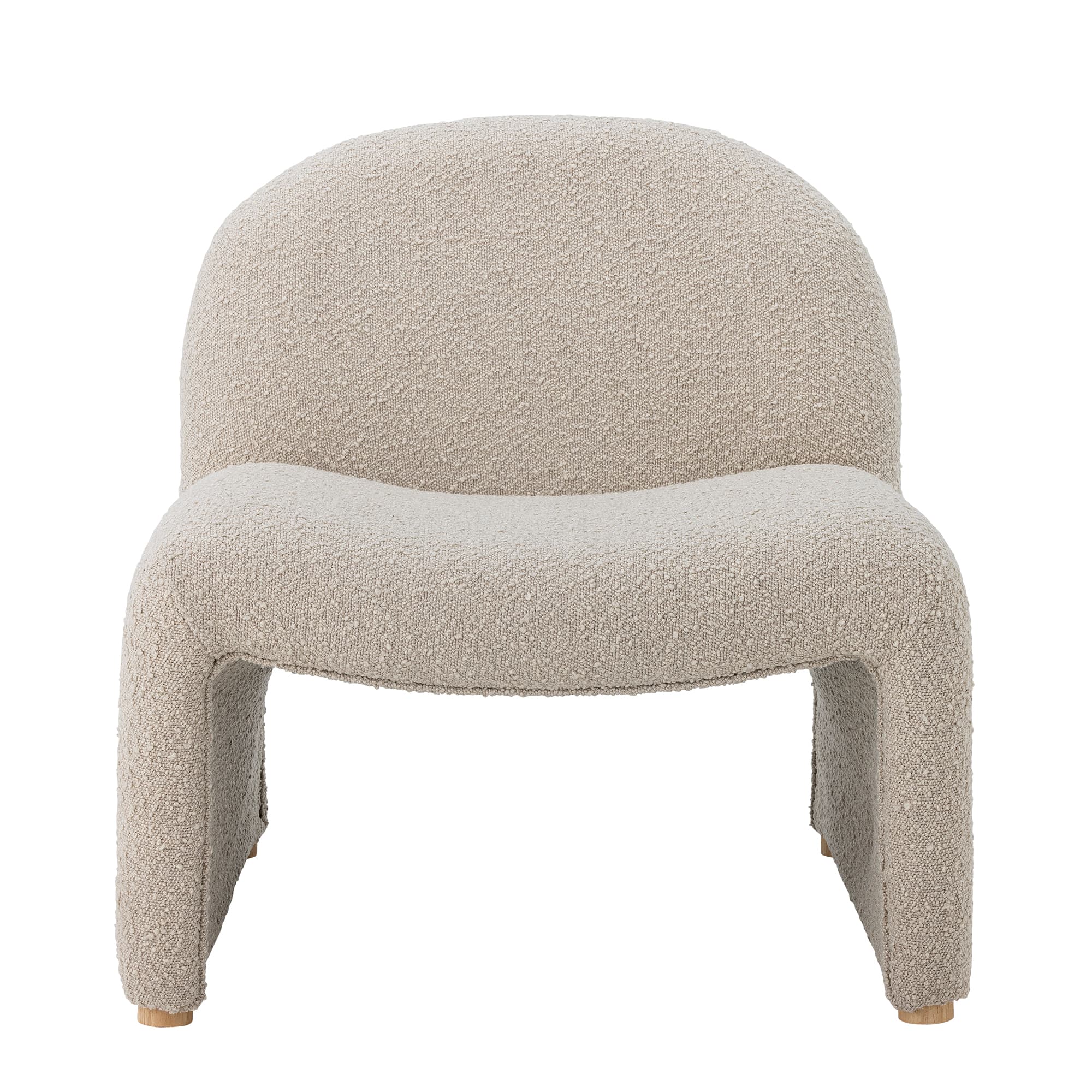 BLOOMINGVILLE Neel Loungefåtölj, Naturfärgad, Polyester