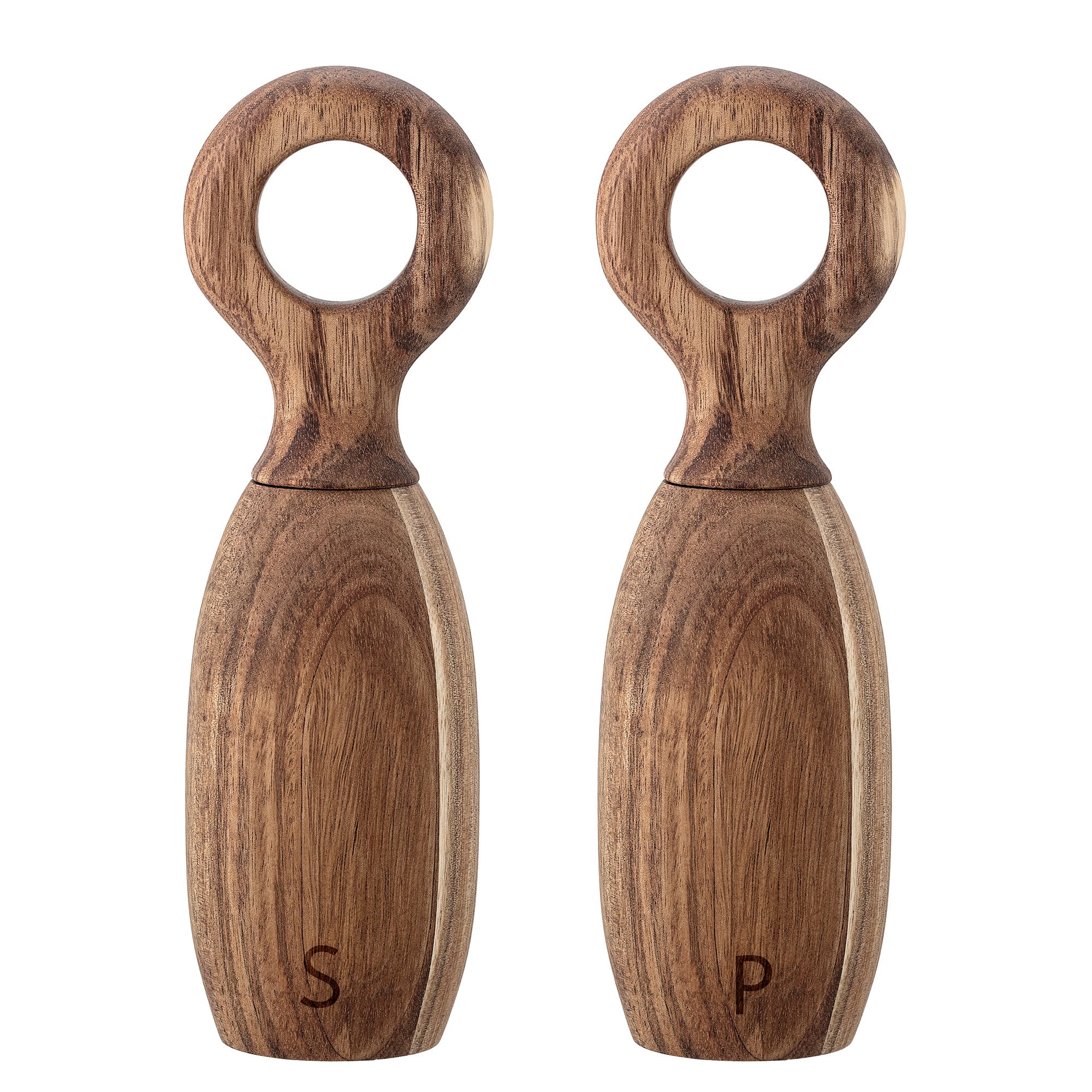 BLOOMINGVILLE Martim salt- och pepparkvarn, naturlig, akacia, D6,5xH21 cm