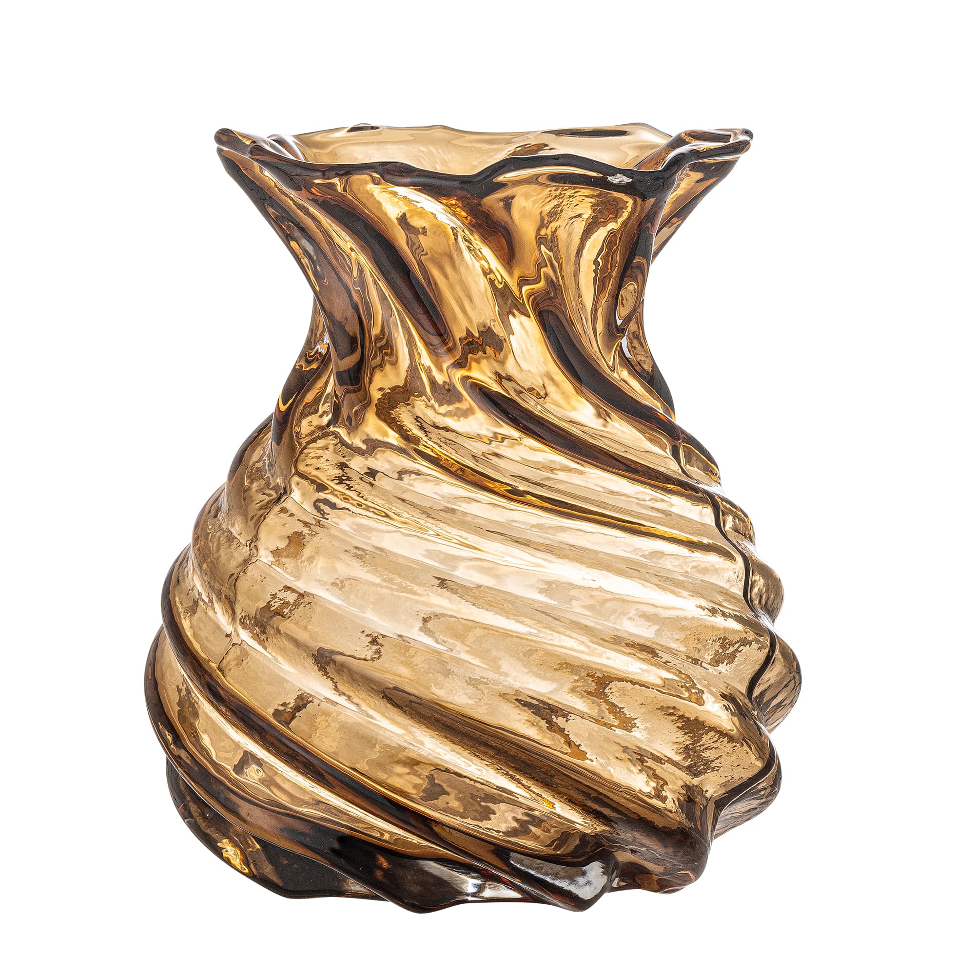 CREATIVE COLLECTION Rylo Vas, Brun, Glas