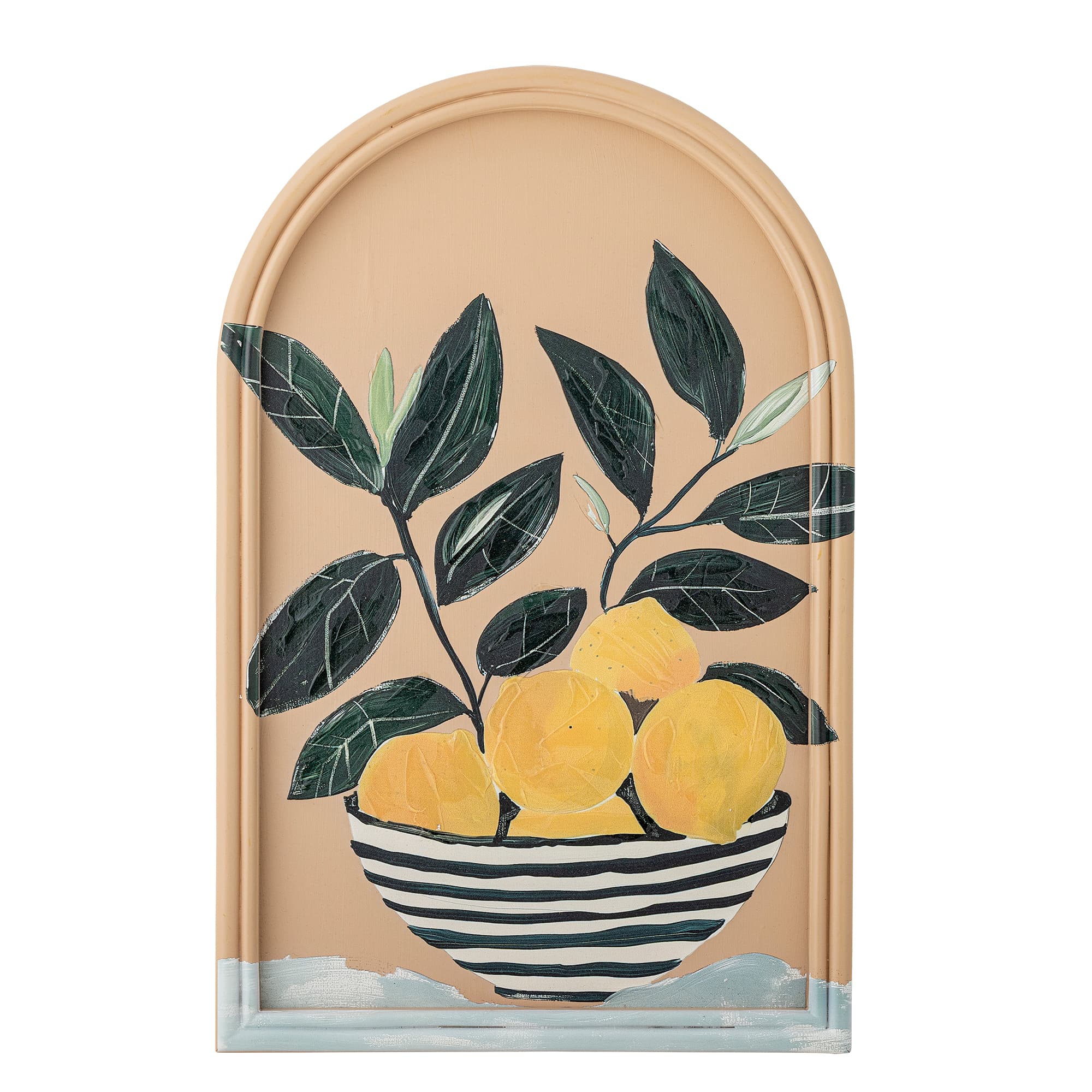 CREATIVE COLLECTION Limone-illustration med ram, gul, MDF (L33xH51xB2 cm)