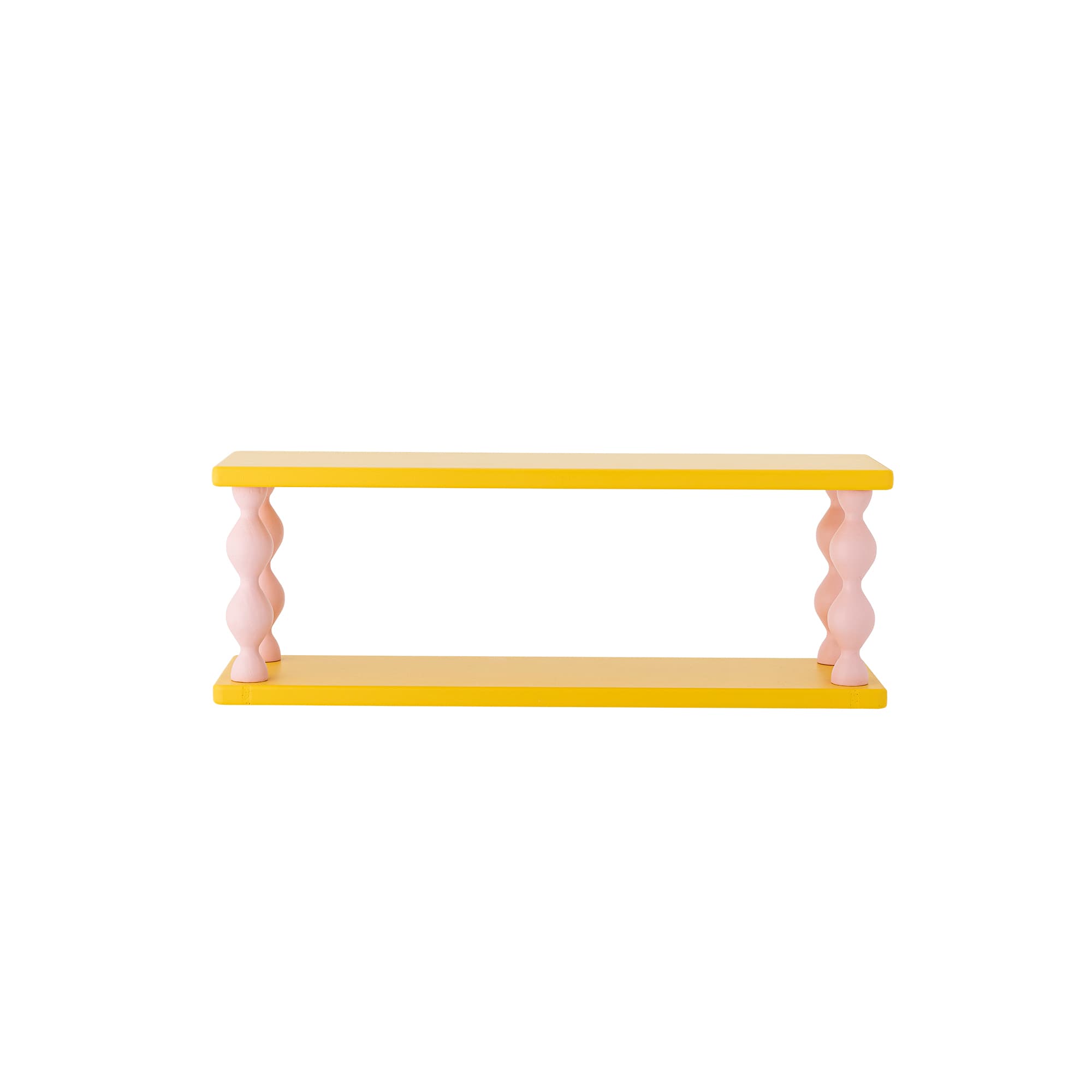 BLOOMINGVILLE MINI Bibiola-hylla, gul, MDF (L60xH21,5xB17 cm)