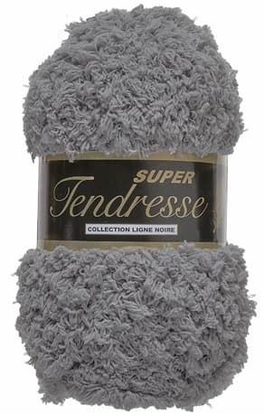 Lammy Yarn Super Tendresse Teddybjörnsgarn Fv 002 Grå