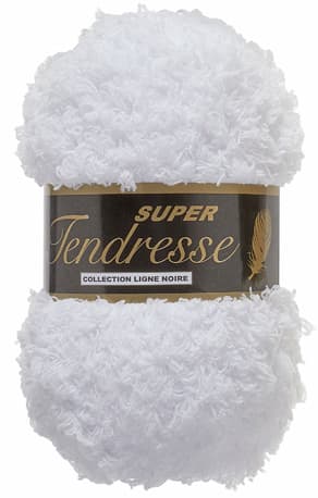 Lammy Yarn Super Tendresse Teddybjörnsgarn Fv 005 Vit
