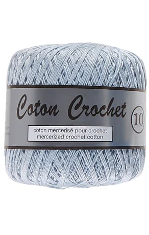 Merceriserat Bomullsgarn Coton Crochet Lammy Yarn Fv 011 Ljus Blå