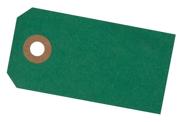 Manilla Märken 40 x 80 mm 10 st Grön