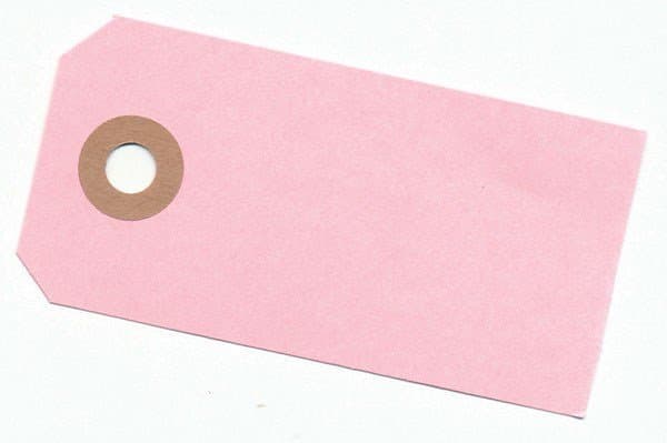 Manillamärken 40 x 80 mm 10 st Rosa - 13367