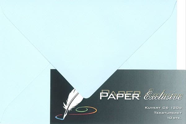 Kuvert / - Babyblå 10 st 013952
