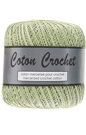 Merceriserat Bomullsgarn Coton Crochet Lammy Yarn Fv 018 Ljus Grön