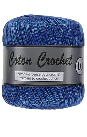 Merceriserat Bomullsgarn Coton Crochet Lammy Yarn Fv 022 ML.Blå