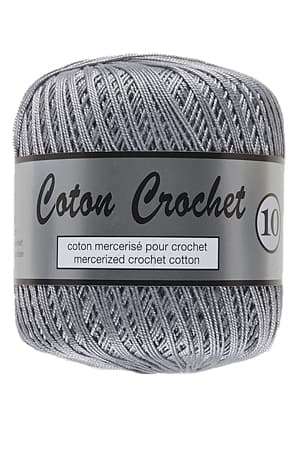 Merceriserat Bomullsgarn Coton Crochet Lammy Yarn Fv 038 Ljus Grå