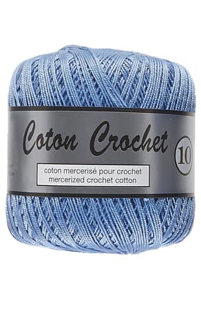 Merceriserat Bomullsgarn Coton Crochet Lammy Yarn Fv 040 Blå