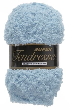 Lammy Yarn Super Tendresse Teddybjörnsgarn Fv 040 Ljus Blå