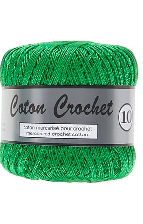 Merceriserat Bomullsgarn Coton Crochet Lammy Yarn Fv 045 Grön