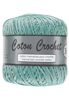 Merceriserat Bomullsgarn Coton Crochet Lammy Yarn Fv 075 M.Grön