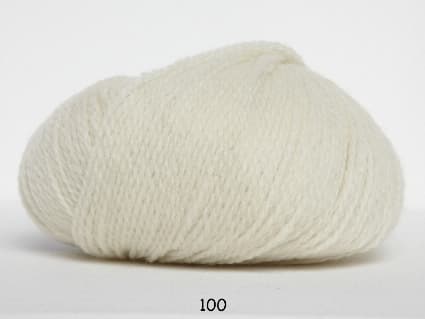 Hjerte Fine Highland Wool - ullgarn - Hjertegarn - fv 100 råvit