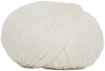 Rustic Lama ullgarn - Baby Alpaca - fv 100 Råvit