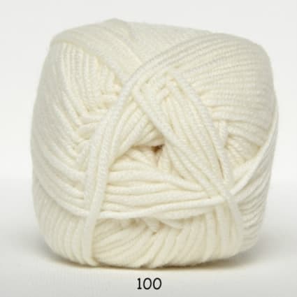 Hjertegarn Extrafine Merino 90 Garn-  fv 100 Råvit