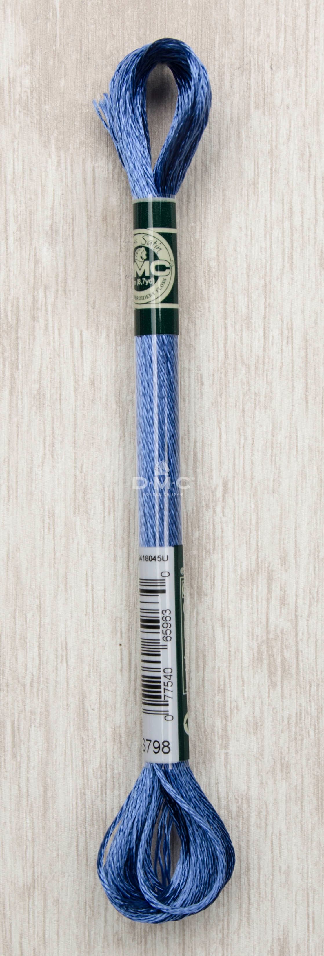 Dmc Mouliné Satin Floss Broderigarn Färg S798