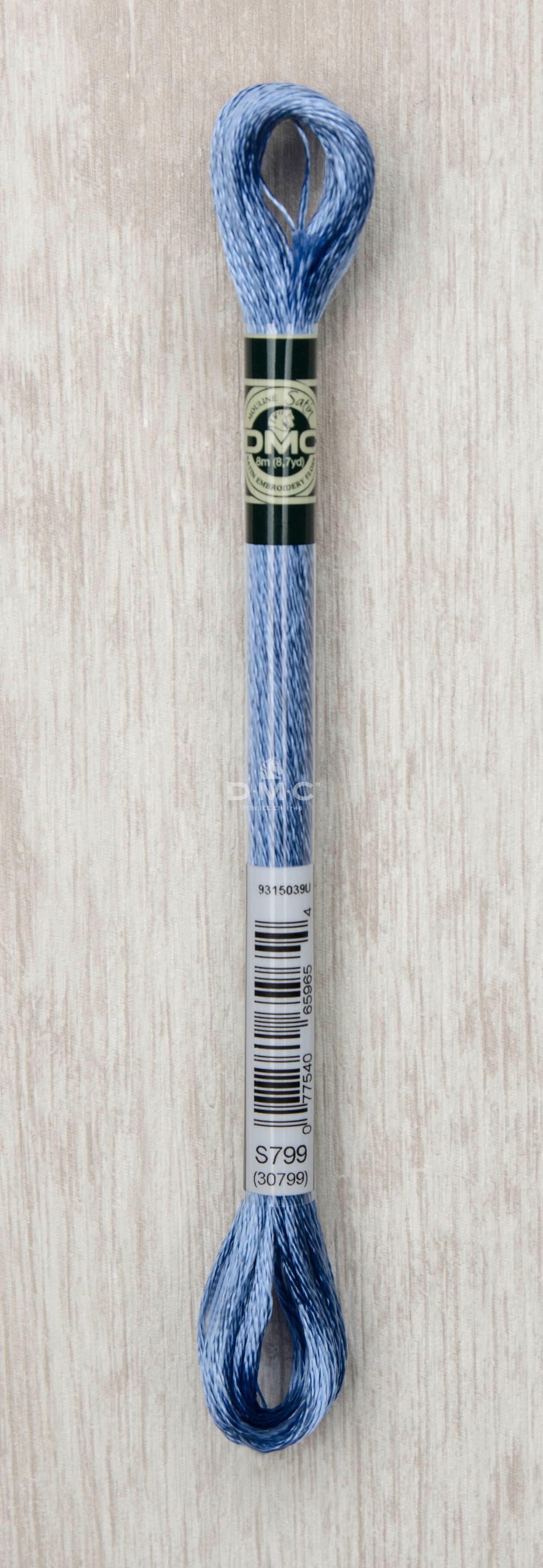 Dmc Mouliné Satin Floss Broderigarn Färg S799