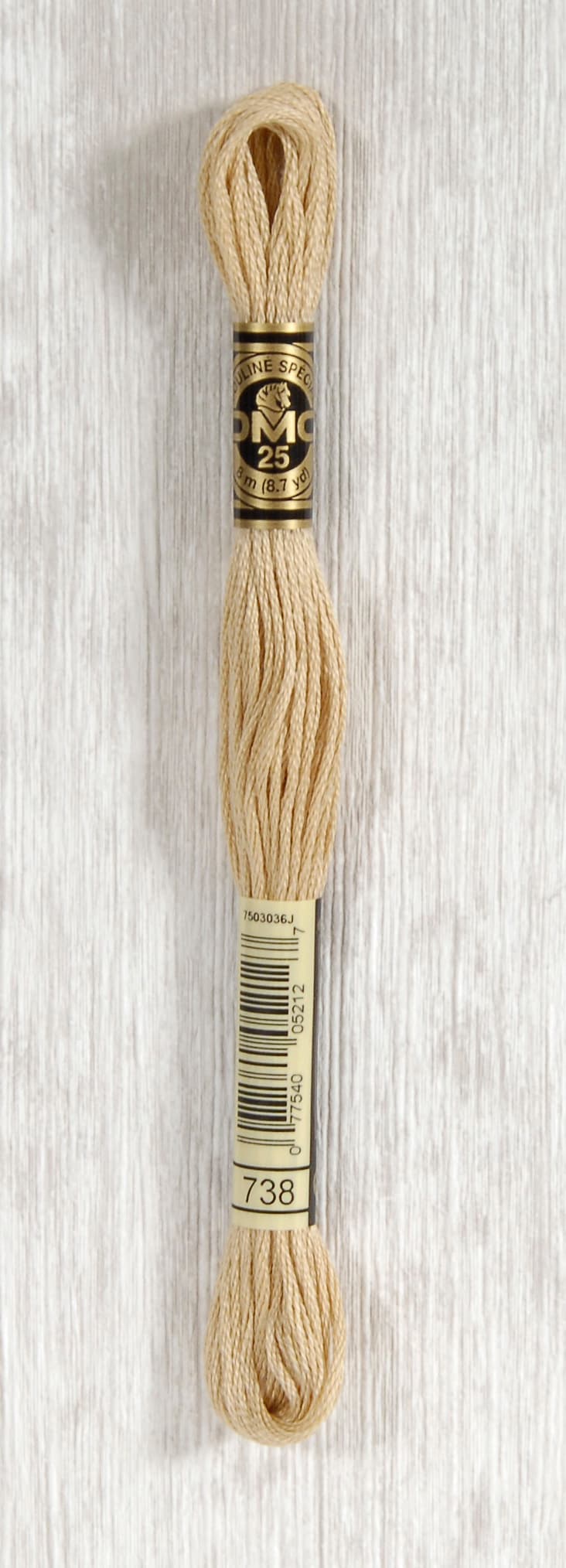 DMC Mouliné Spécial 25 Broderigarn - Färg 738