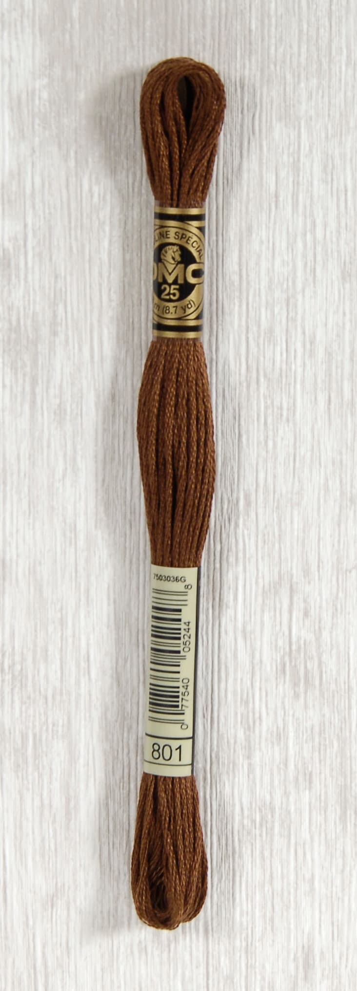 DMC Mouliné Spécial 25 Broderigarn - Färg 801